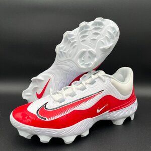 NIKE Alpha Huarache Elite 4 Low MCS Red Baseball Cleats Men's Size 13 FD6255-102
